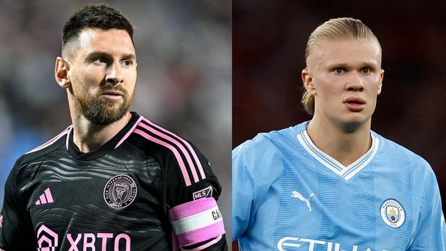 Lionel Messi dan Erling Haaland menjadi dua nama yang diperdebatkan jelang penganugerahan gelar individu Ballon d'Or 2023