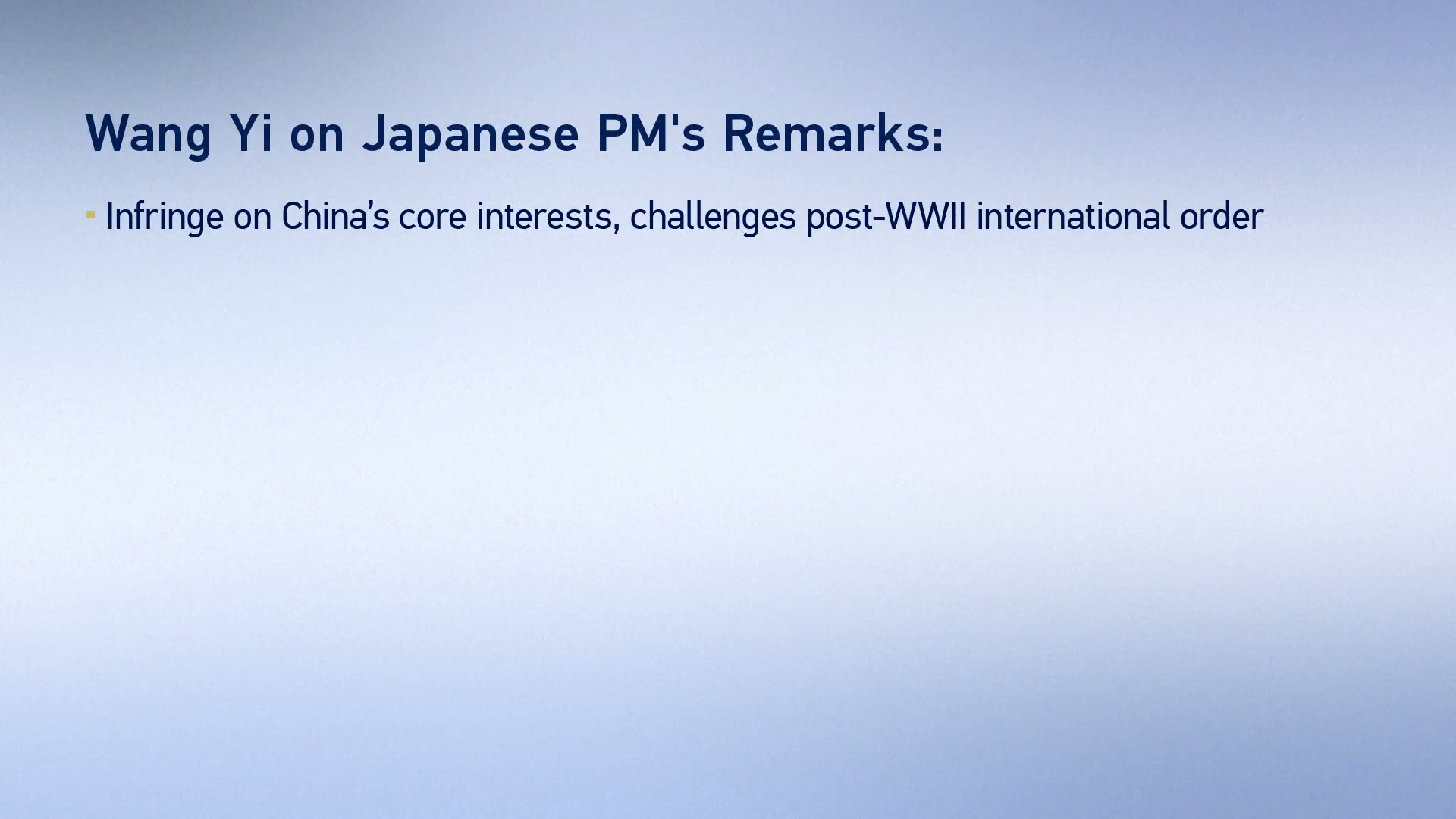 Menlu Tiongkok Desak Jepang untuk Segera Mempertimbangkan dan Memperbaiki Kesalahan