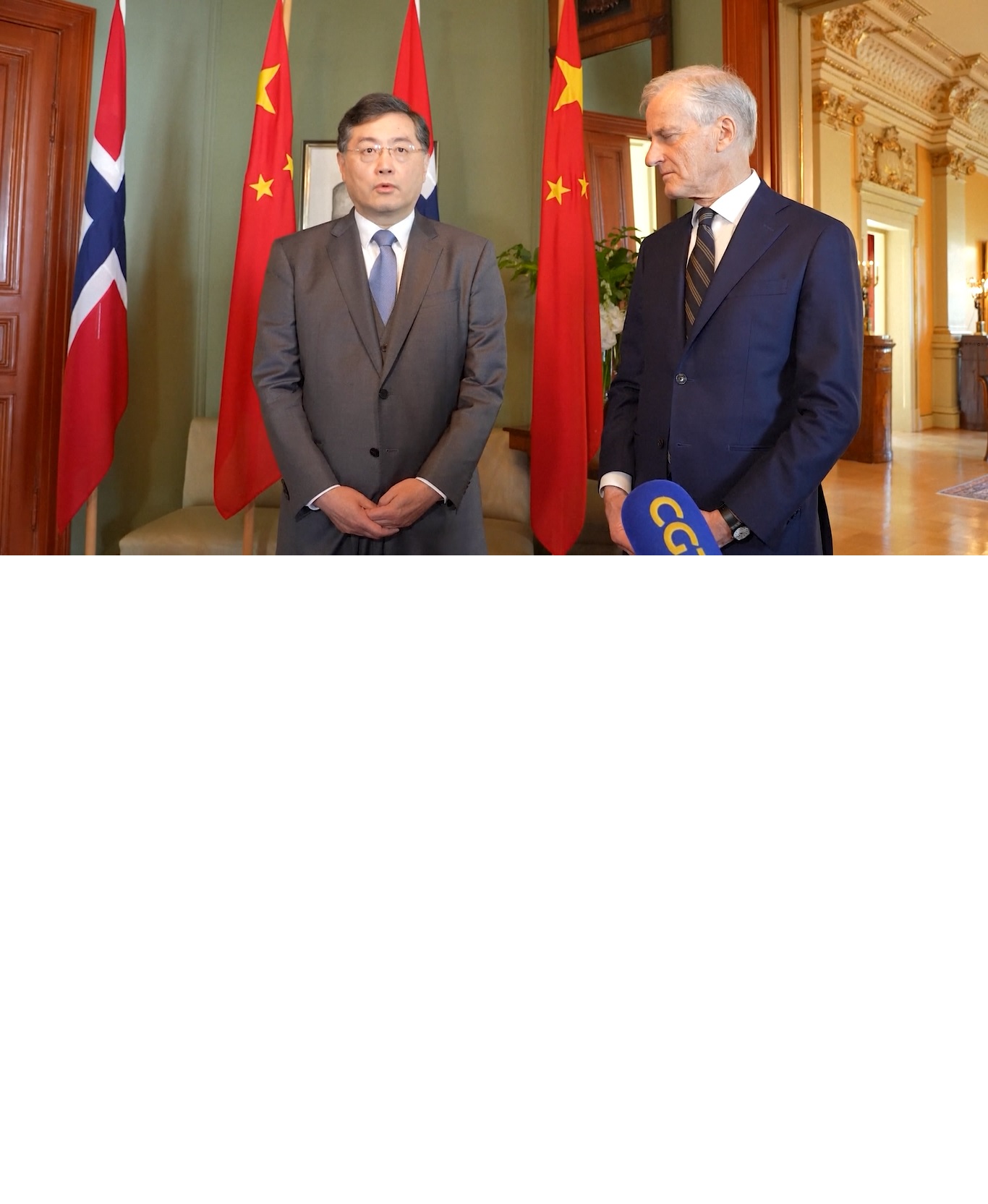 Qin Gang membuat pernyataan tersebut setelah bertemu dengan Perdana Menteri Norwegia