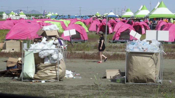 Kondisi Cuaca ekstrim di lokasi Jambore