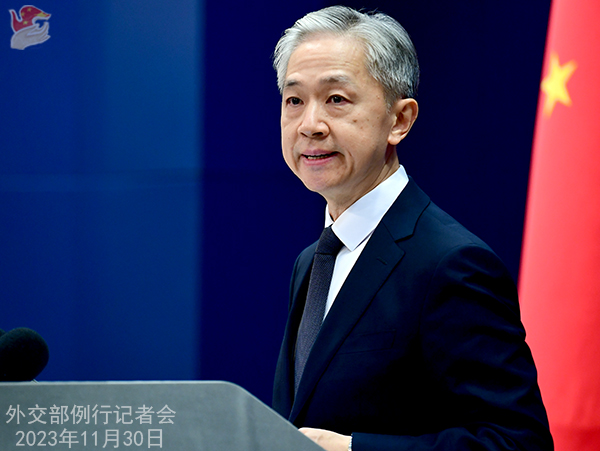 Juru bicara Kementerian Luar Negeri Tiongkok Wang Wenbin di depan jumpa pers hari Kamis kemarin (30/11) menjawab pertanyaan wartawan mengenai isu Uni Eropa yang sedang mempersiapkan pertemuan pemimpin UE-Tiongkok