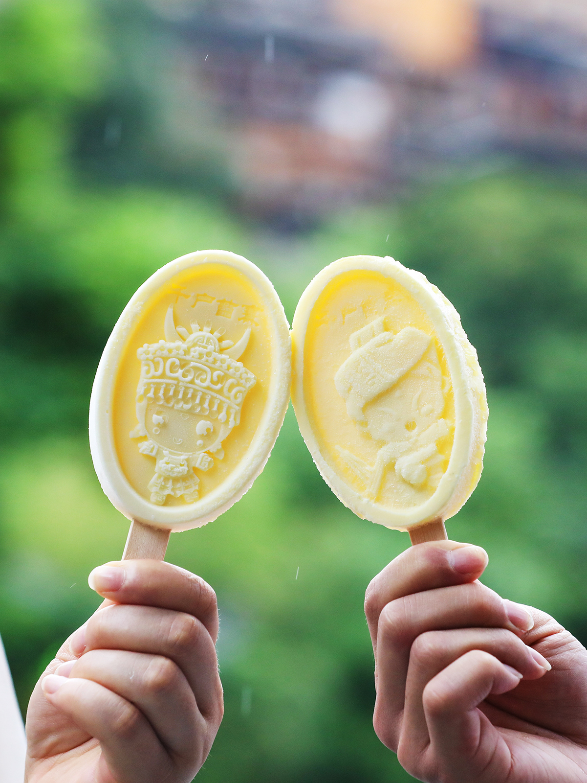 Desain es krim ini biasanya terinspirasi oleh tempat-tempat terkenal