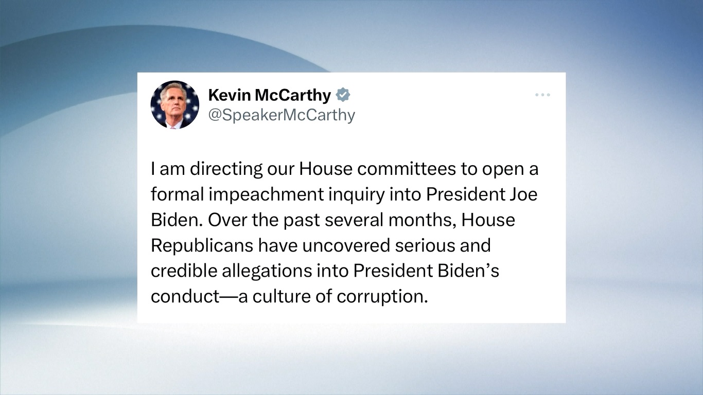 Beberapa anggota Partai Republik yang beraliran sayap kanan bahkan telah mengancam akan menggulingkan McCarthy dari jabatannya sebagai ketua DPR jika ia tidak bergerak cukup cepat dalam penyelidikan tersebut