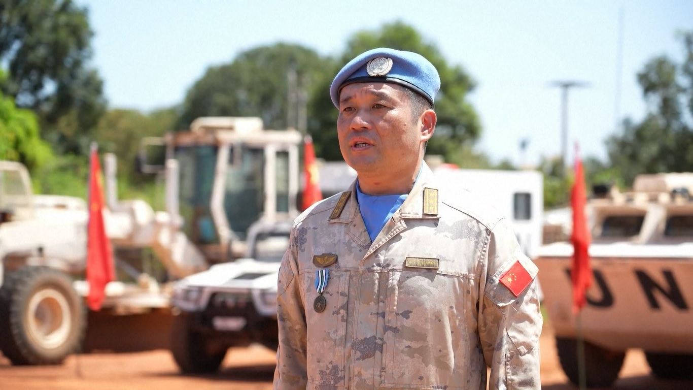 Upacara penghargaan tersebut mengakui kontribusi pasukan penjaga perdamaian Tiongkok dalam menjaga perdamaian