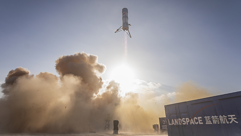 Pengujian ini memverifikasi terbang vertikal roket pada ketinggian rendah dan kecepatan rendah pencocokan antara sistem kontrol dan kinerja penyesuaian dorong mesin dan panduan serta algoritme kontrol pemulihan vertikal roket