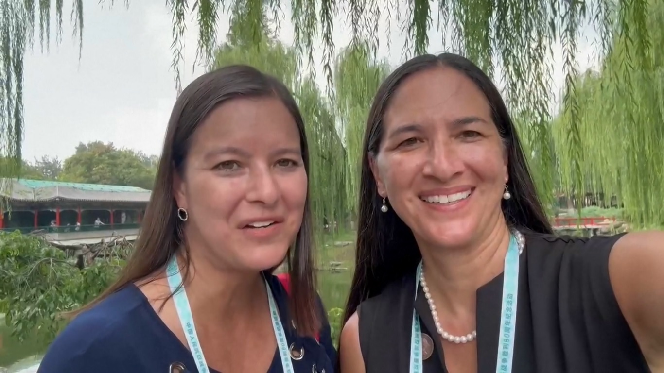 Keturunan Mendiang Jenderal AS Joseph Stilwell Menyaksikan Parade Hari Kemenangan di Beijing