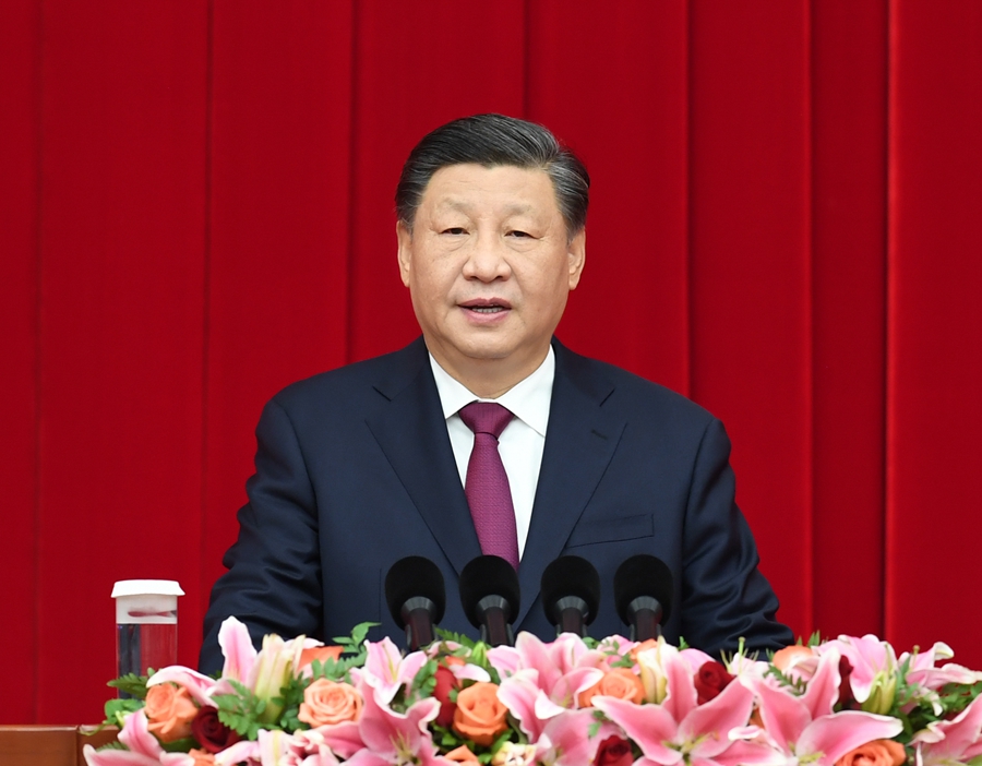 Xi Jinping sekretaris jenderal Komite Sentral PKT presiden Tiongkok dan ketua Komisi Militer Pusat menyampaikan pidato penting pada pertemuan Tahun Baru Komite Nasional Konferensi Konsultatif Politik Rakyat Tiongkok (CPPCC)