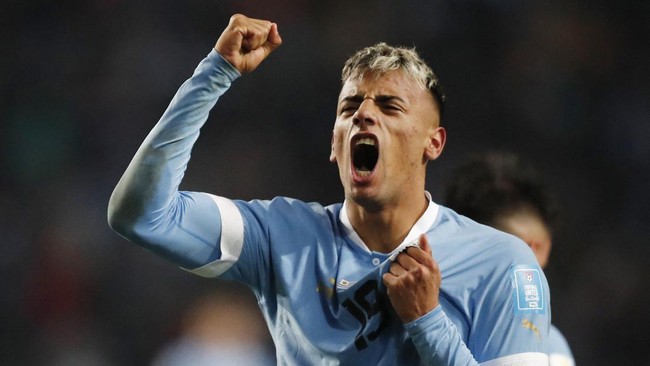Uruguay berhasil jadi juara Piala Dunia U-20 2023 setelah mengalahkan Italia dengan skor 1-0 di Estadio Unico Diego Armando Maradnoa