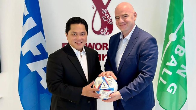 Ketua Umum PSSI Erick Thohir menegaskan Indonesia tidak boleh merasa seperti anak emas karena bukan siapa-siapa di mata FIFA