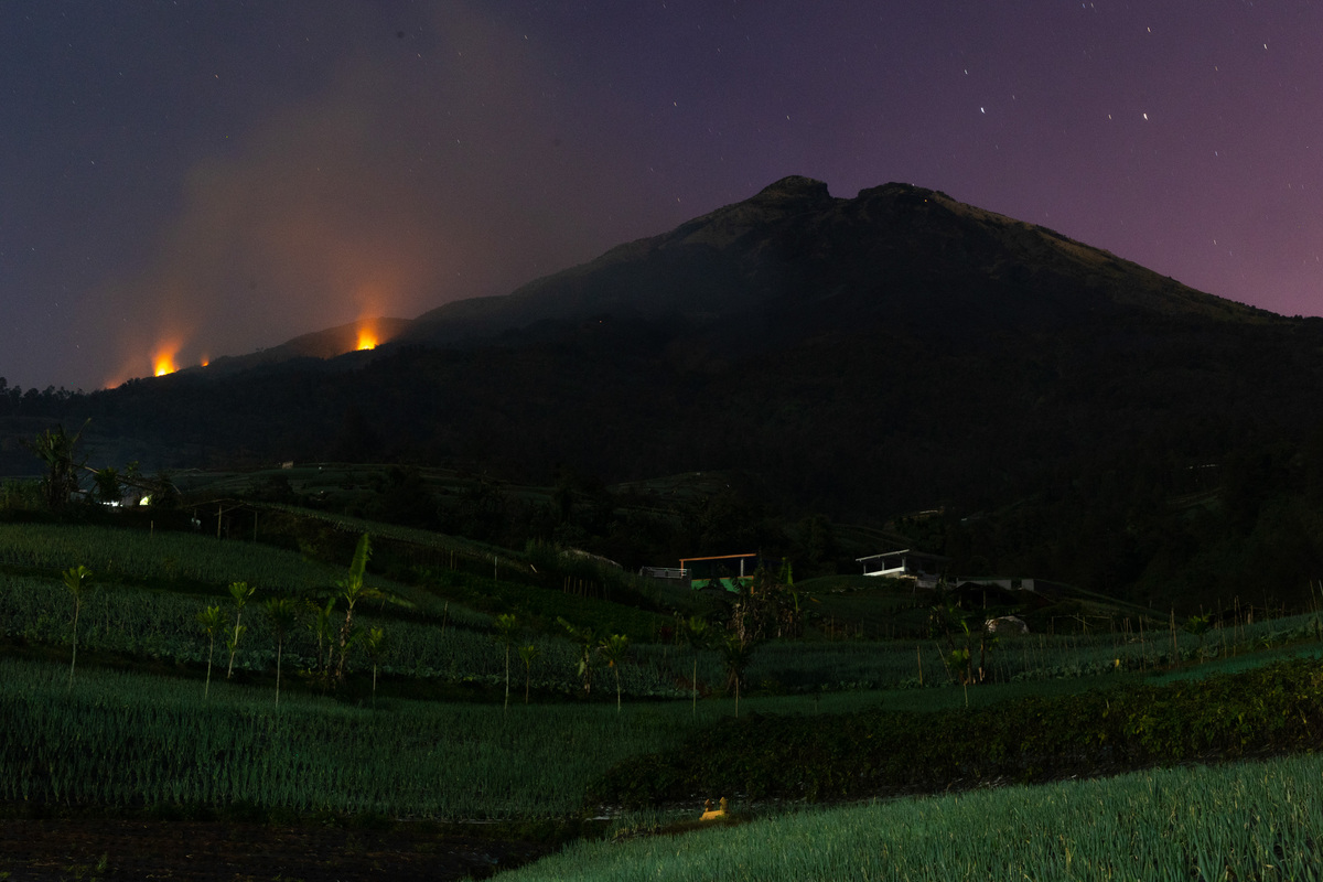 Kebakaran pernah terjadi di Gunung Sumbing pada musim kemarau tahun 2019 Namun saat itu imbasnya lebih kecil jika dibanding dengan kebakaran saat ini