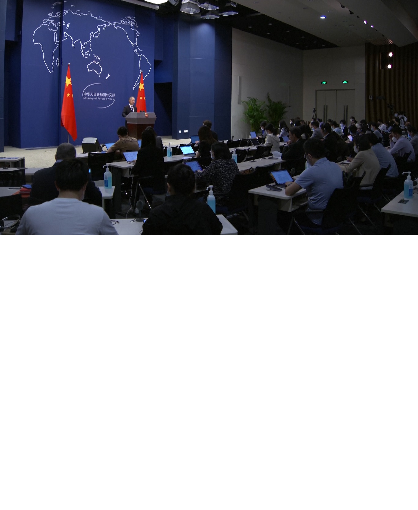 Wang melontarkan pernyataan itu saat menjawab pertanyaan tentang jurnalis Palestina