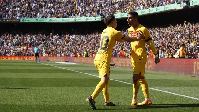 Barcelona meraih kemenangan 1-0 atas Atletico Madrid pada pekan ke-30 Liga Spanyol di Camp Nou