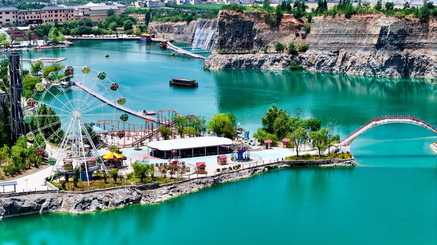 Bekas Tambang Disulap Jadi Objek Wisata  di Shandong, Tiongkok