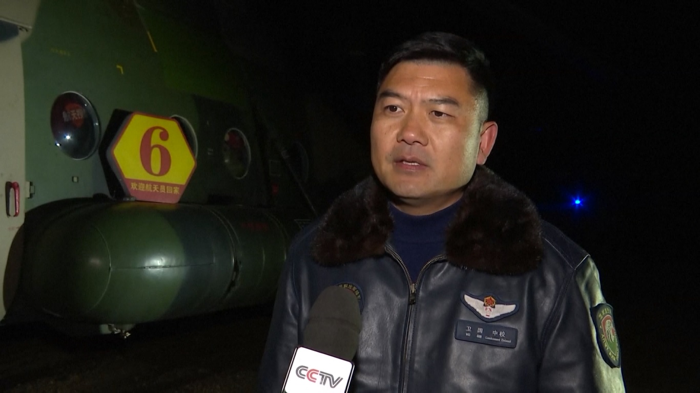 Kapsul kembalinya pesawat luar angkasa berawak Shenzhou-18