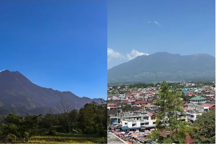 Gunung Marapi berketinggian 2