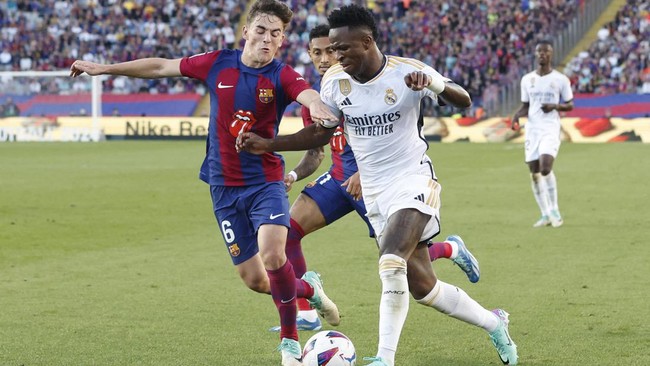 Bintang muda Barcelona Gavi tak kuasa meneteskan air mata setelah kalah 1-2 dari Real Madrid pada El Clasico di Liga Spanyol