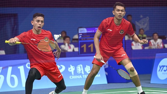 Ganda putra Indonesia Fajar Alfian/Muhammad Rian Ardianto gagal ke semifinal Asian Games 2023