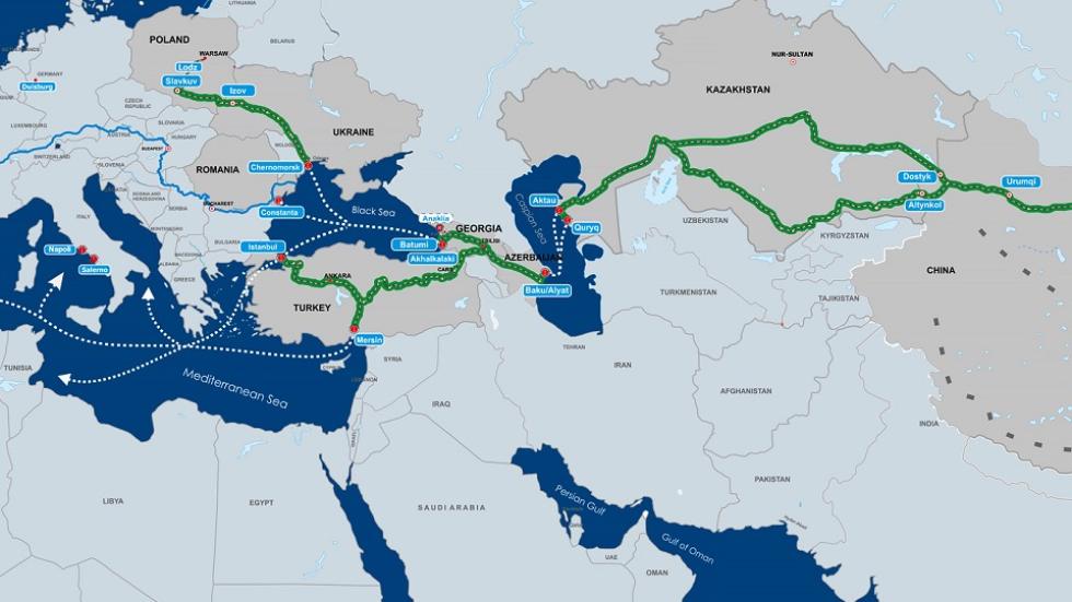 Saat ini BRI mengoperasikan 32 rute kereta api untuk kereta barang Tiongkok-Eropa
