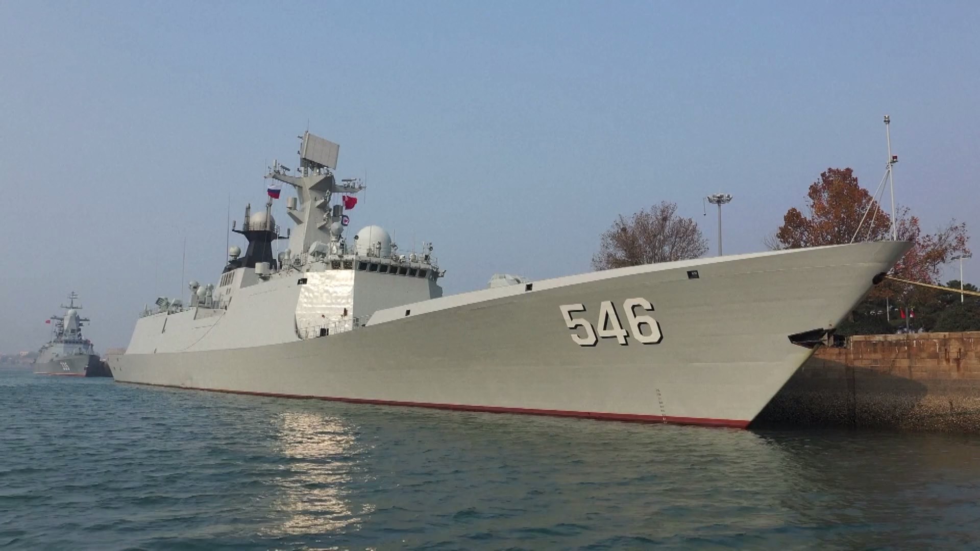 Armada angkatan laut Rusia yang terdiri dari empat kapal tiba di kota pelabuhan Qingdao di timur Tiongkok pada hari Kamis untuk kunjungan persahabatan selama lima hari