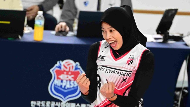 Megawati Hangestri Pertiwi kian dekat dengan rekor poin fase reguler yang dibukukan pada musim lalu bersama Red Sparks