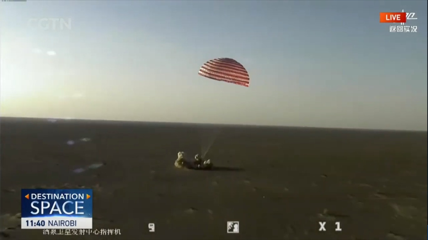 Astronot Shenzhou-20 Tiongkok Kembali Ke Bumi Dari Stasiun Luar Angkasa