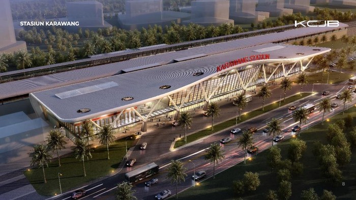 Stasiun Kereta Cepat Jakarta Bandung di Karawang akan menjadi suatu akses keluar masuk baru bagi masyarakat Kabupaten Karawang yang akan bepergian Hadirnya Stasiun Kereta Api Cepat di wilayah tersebut juga membuat KCIC menerima Penghargaan Investor Tertinggi di Kabupaten Karawang dari Bupati Karawang
