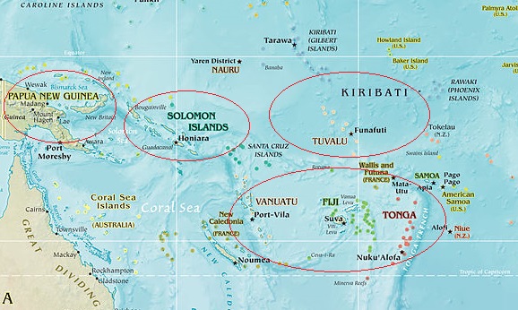 Tiongkok dan beberapa negara Pasifik Selatan pada hari Selasa (22/11)