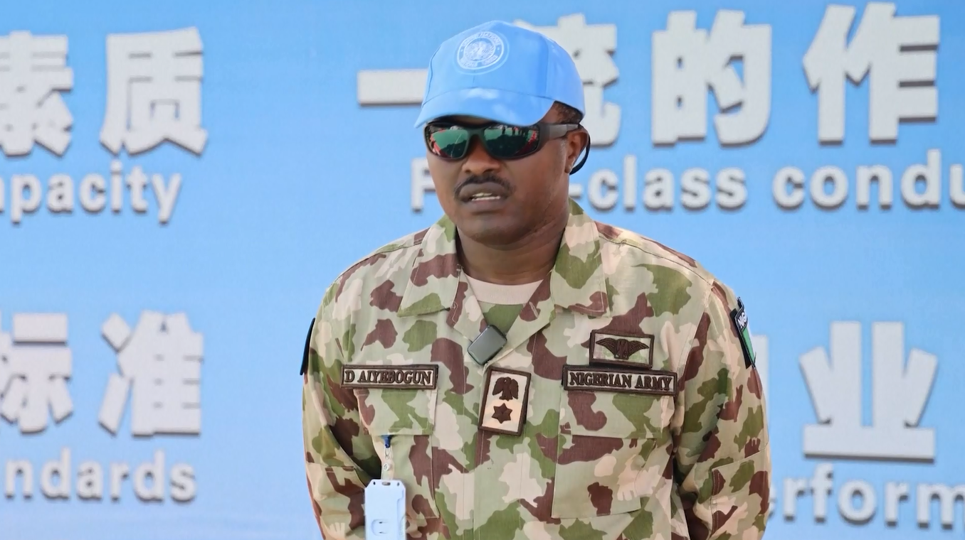 Kontingen Penjaga Perdamaian Tiongkok Ketiga di Abyei Lulus Penilaian Kemampuan Militer PBB