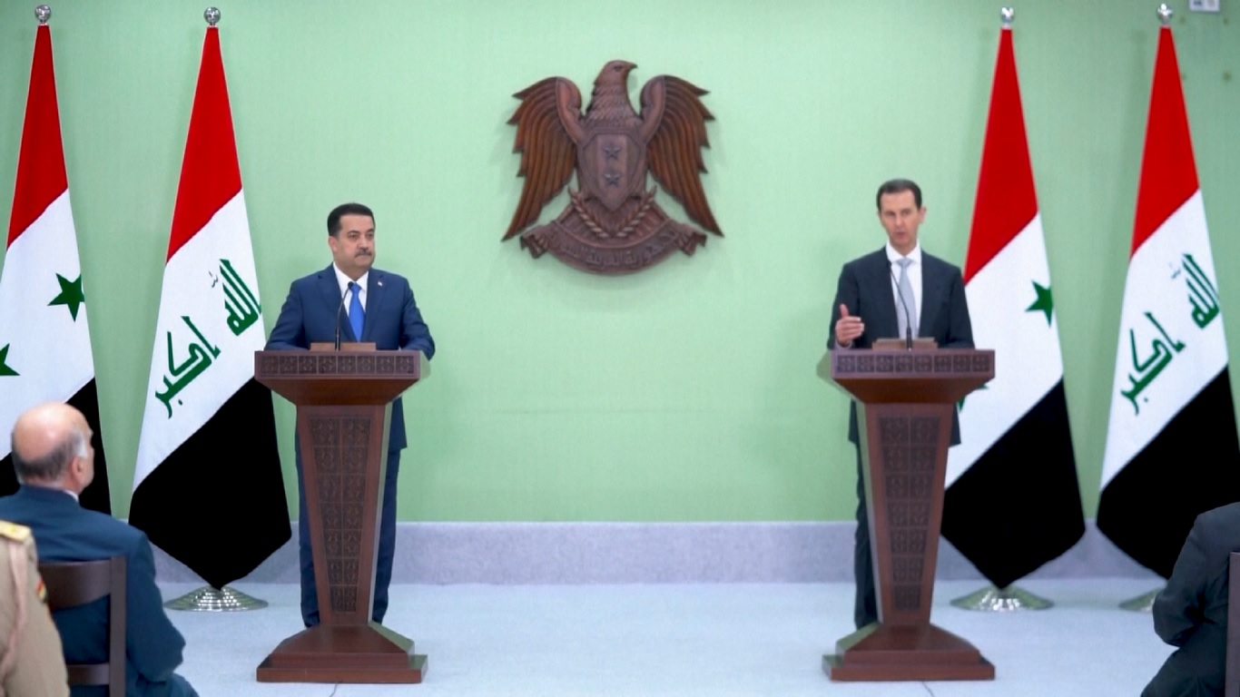 Setelah pertemuan di istana kepresidenan Suriah