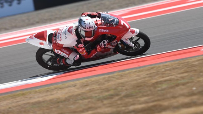 Veda Ega Pratama menang Race 2 Asia Talent Cup 2023 di Sirkuit Buriram