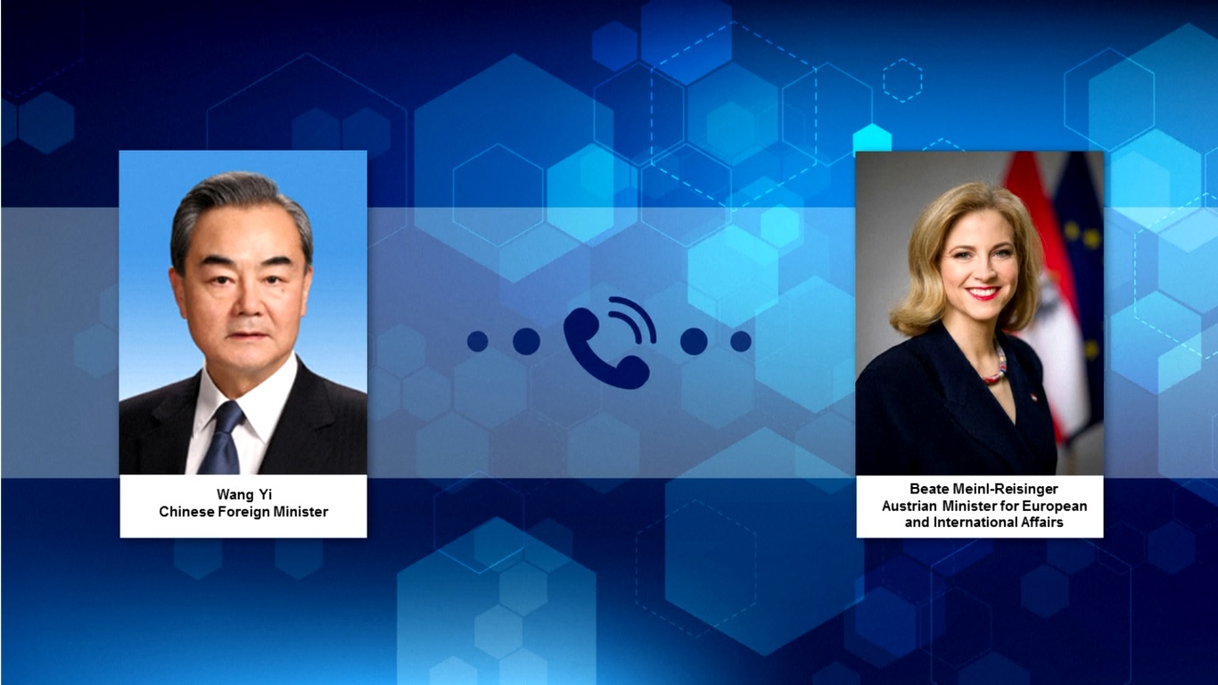 Wang menyampaikan pernyataan tersebut selama percakapan telepon dengan Menteri Urusan Eropa dan Internasional Austria Beate Meinl-Reisinger