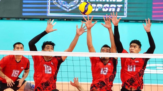 Timnas Voli Indonesia kalah dramatis 2-3 dari Thailand pada perempat final AVC Challenge Cup 2023 di University of Taipei