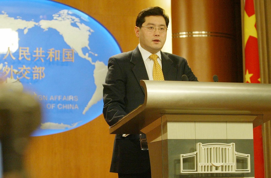 Menteri Luar Negeri Tiongkok Qin Gang menggelar pertemuan dengan Menteri Luar Negeri Guinea Khatulistiwa Simeon Oyono di Beijing