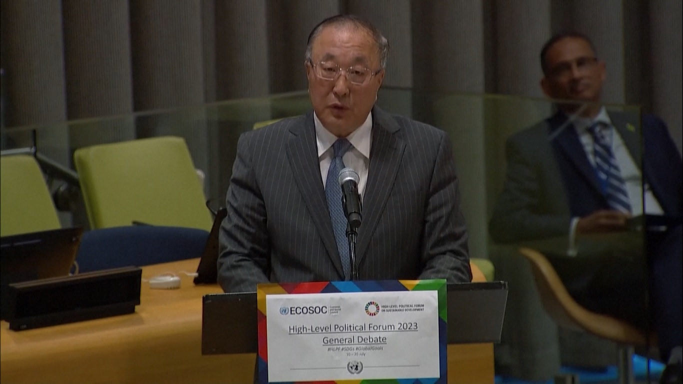 Zhang mengatakan komunitas internasional perlu benar-benar menempatkan pembangunan di jantung agenda internasional