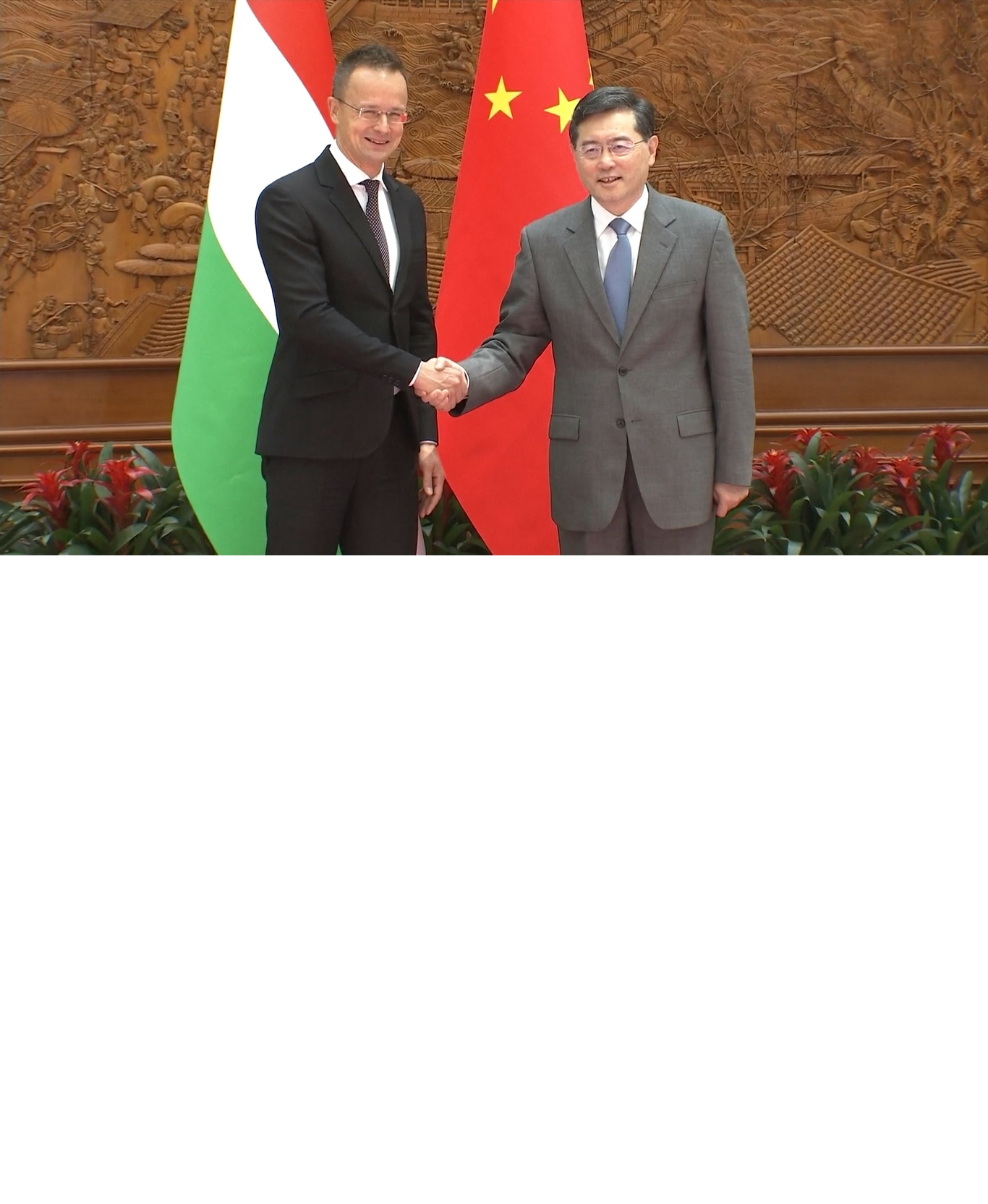 Qin mengatakan bahwa hubungan bilateral telah memasuki periode terbaik dalam sejarah di bawah kepemimpinan bersama para pemimpin kedua negara