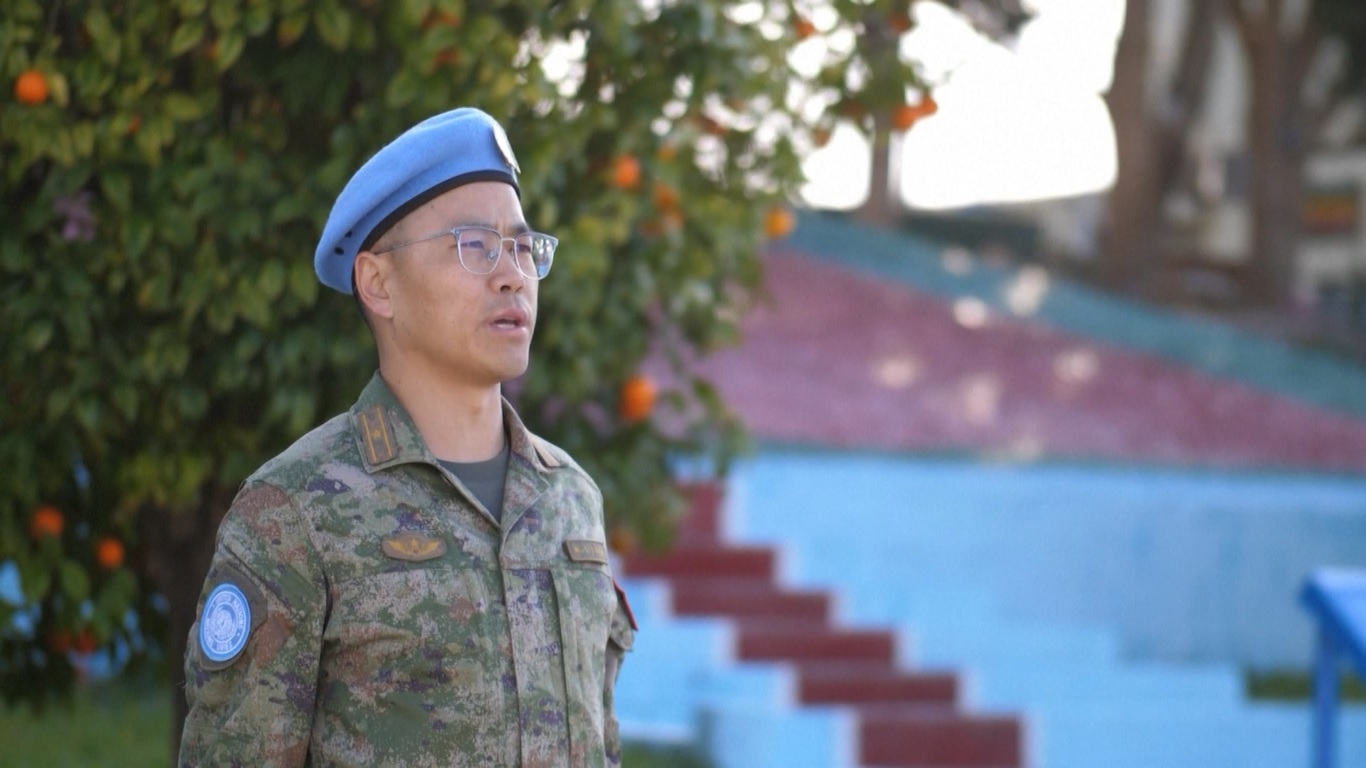 Batalyon penjaga perdamaian PBB Tiongkok (CHINBATT) menunjukkan keterampilan militer tingkat lanjut dan standar tinggi