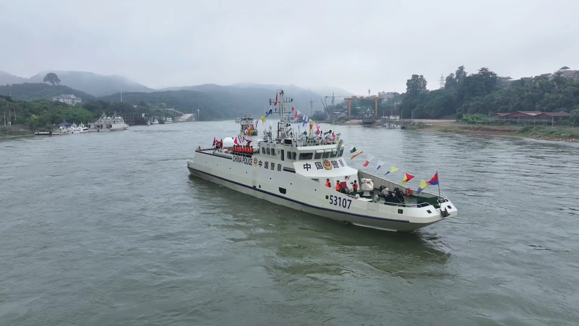 Tiongkok, Laos, Myanmar, dan Thailand Meluncurkan Patroli Gabungan ke-170 di Sepanjang Sungai Mekong