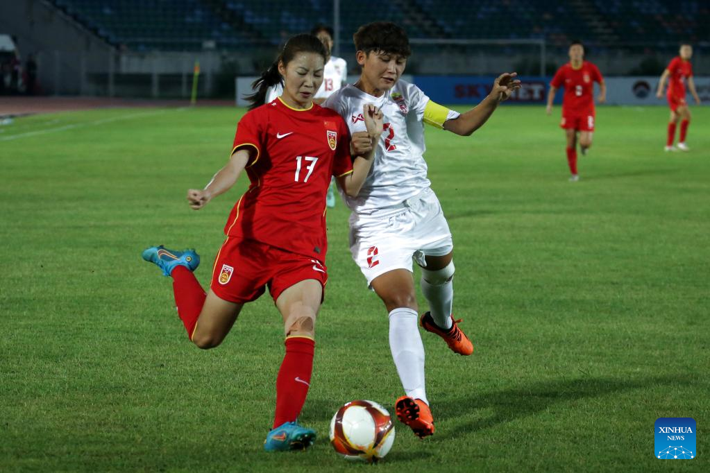 Timnas sepak bola wanita Tiongkok masuk final Piala Asia Wanita AFC U-20 2024 di YangonMyanmar sebagai juara Grup B setelah menang 5-0 atas Myanmar