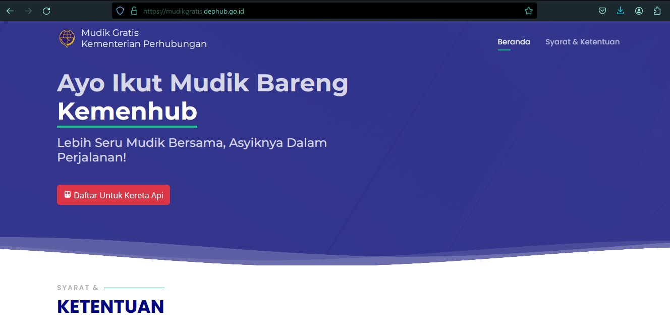 Untuk mendaftar di program Motis 2024 dari Kemenhub bisa dilakukan secara online dengan mengunjungi link pendaftaran “mudikgratisdephubgoid” atau posko lain yang ditunjuk
