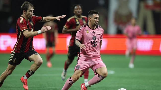 Tren kemenangan Inter Miami di Major League Soccer (MLS) terhenti setelah ditahan Atlanta United dalam pertandingan ke-29 di Stadion Mercedes Benz