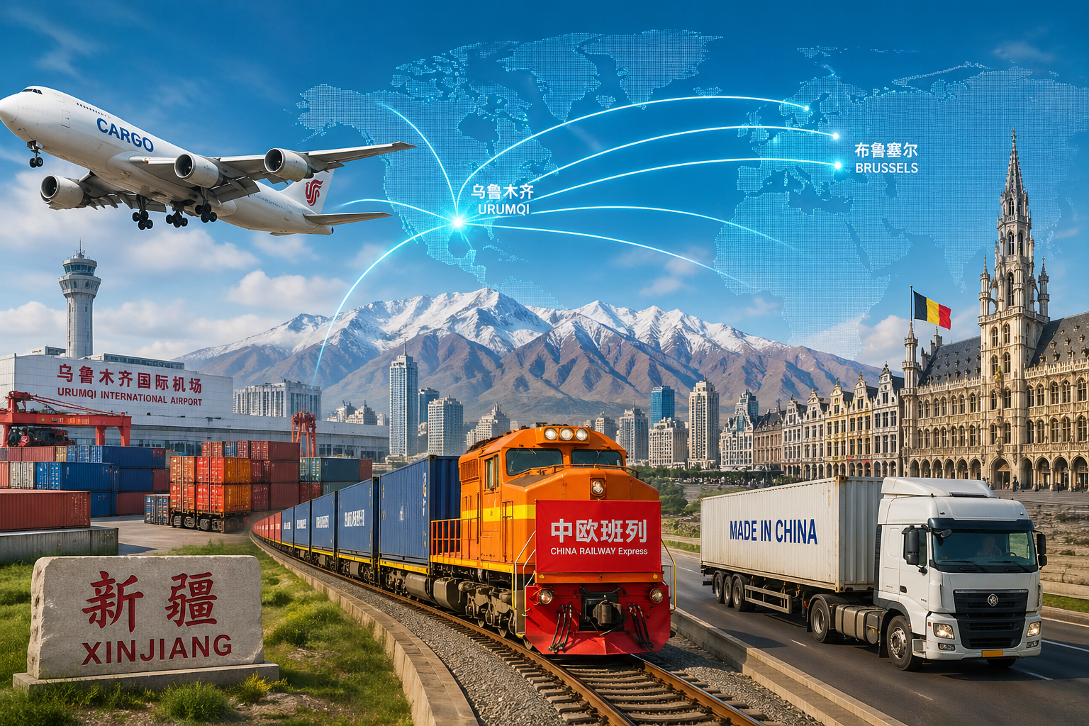 Opini: Tiongkok Runtuhkan Narasi Negatif AS &amp; Barat, Buktikan Xinjiang Kini Jadi Pusat Logistik Dunia