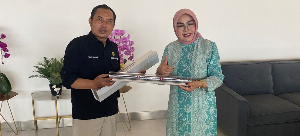 Sri berharap bahwa rute jalur kereta cepat ini tidak hanya berhenti sampai Tegalluar