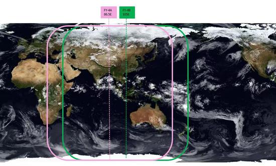 Ruang lingkup yang dipantau oleh FY-4B