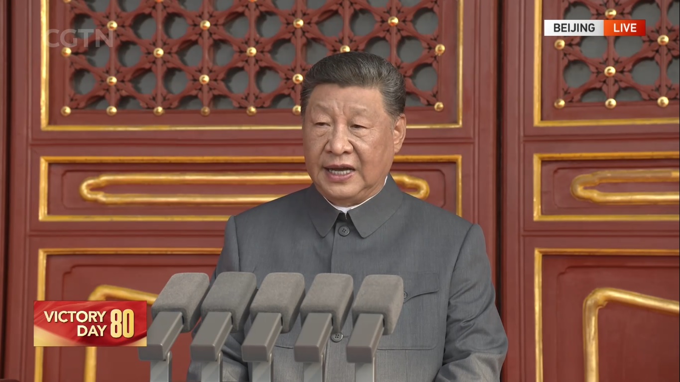 Xi Jinping Menyampaikan Pidato pada Peringatan 80 Tahun Kemenangan Melawan Agresi Jepang