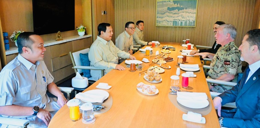 Presiden Prabowo dan Raja Abdullah II ibn Al Hussein Awali Hari dengan Sarapan Penuh Keakraban