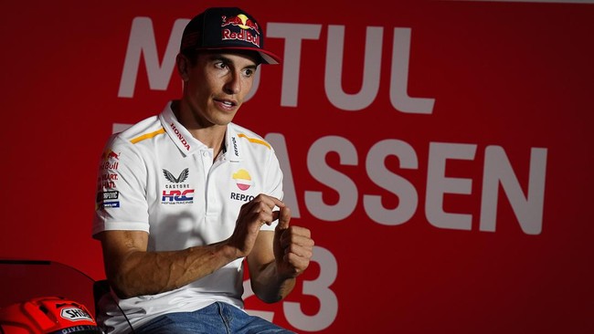 Marc Marquez batal menggelar konferensi pers tunggal di Indonesia jelang MotoGP Mandalika 2023