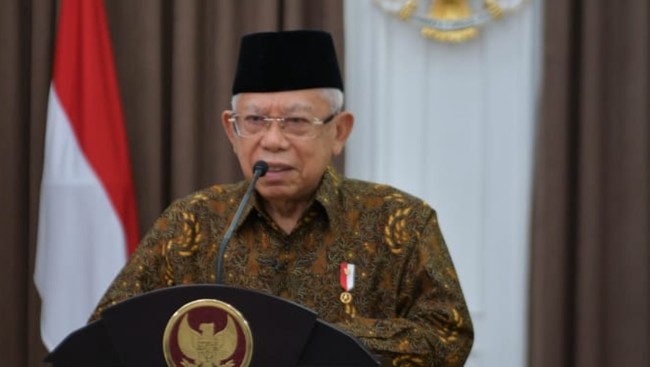 Ma'ruf turut memberikan harapan terhadap peningkatan investasi Tiongkok di Indonesia pada bidang ekonomi halal (CNN)