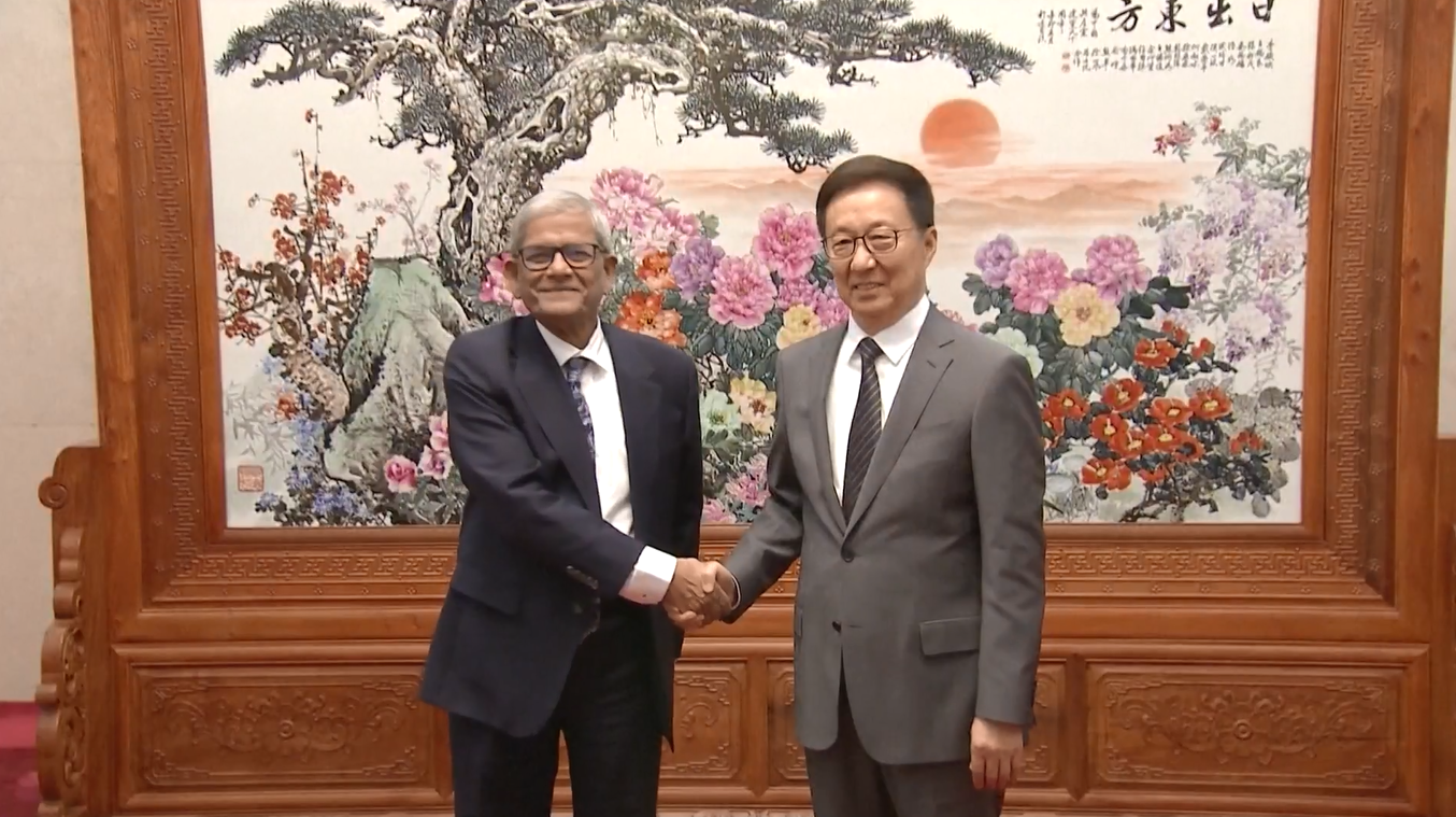 Wakil Presiden Tiongkok Bertemu dengan Sekretaris Jenderal Partai Nasionalis Bangladesh