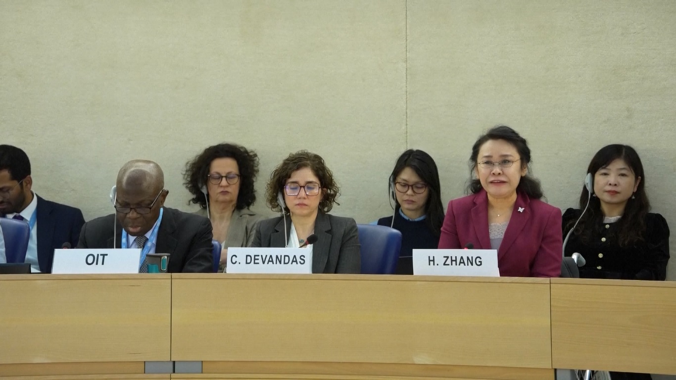 Zhang memperkenalkan perkembangan berkualitas tinggi Tiongkok dalam menjaga hak asasi manusia penyandang disabilitas