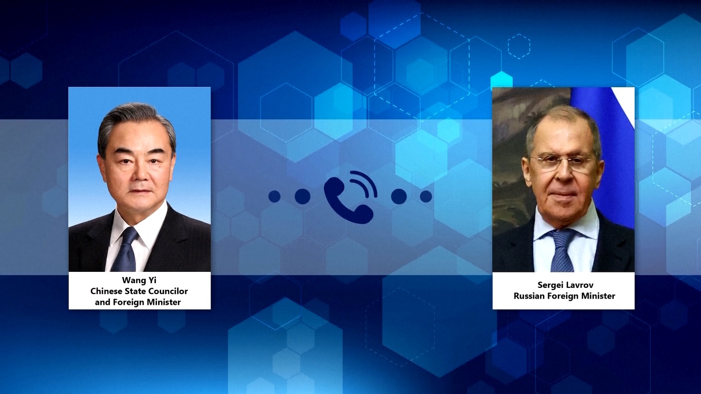 Wang membuat pernyataan tersebut dalam sebuah percakapan telepon dengan Menteri Luar Negeri Rusia